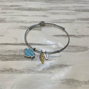 Harley Davidson Stainless Steel Bangle Bracelet Bar & Shield Feather 1903